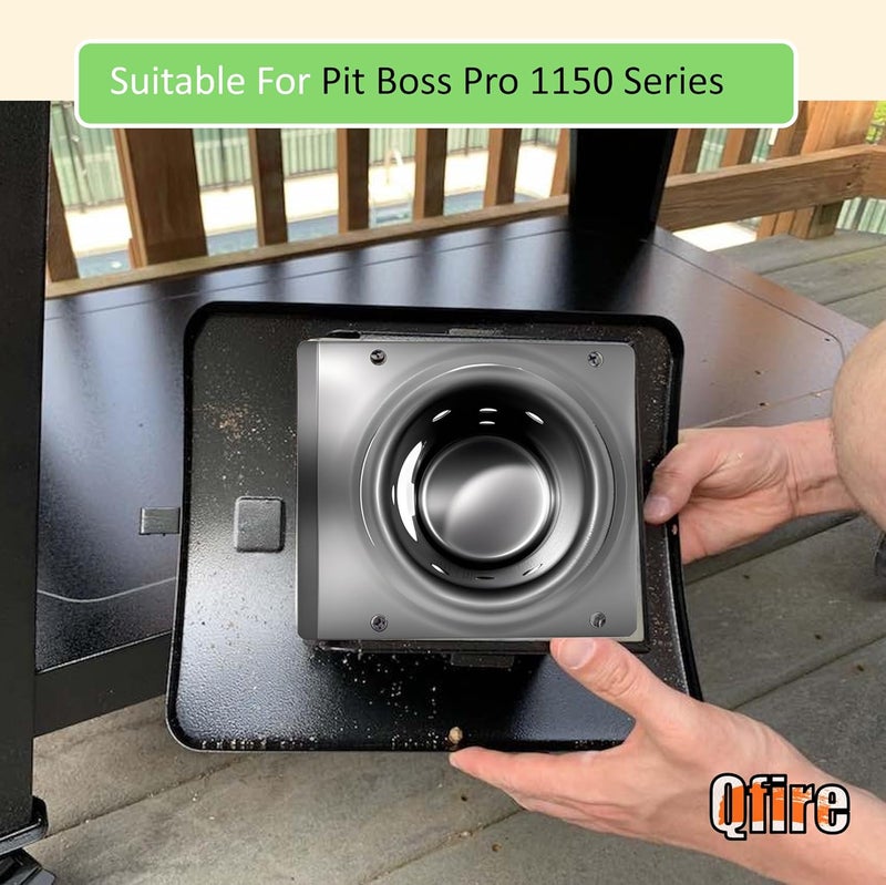 Qfire Fire Burn Pot for Pit Boss Pro 1150/1160 Pellet Grill, Firepot for Pit Boss PB1150PS2, PB1600PS1, PB1150PS3 Wood Pellet Grill - Image 3